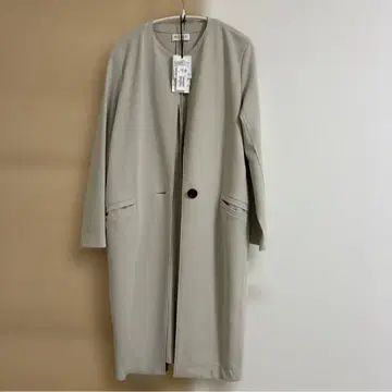 새상품급 PLST 플라스테 트리코 본딩 노카라 코쿤 코트 M