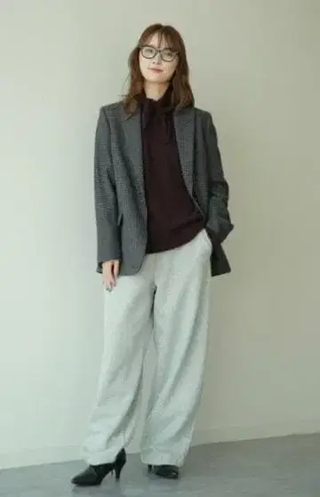 새상품 유니클로 C / 맨투맨 와이드 팬츠 (긴 길이 GRAY S사이즈)