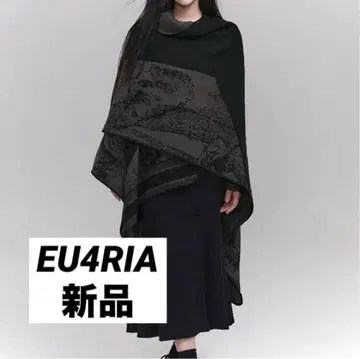 새상품 EU4RIA 유포리아 숄 스카프 가디건 고딕 F