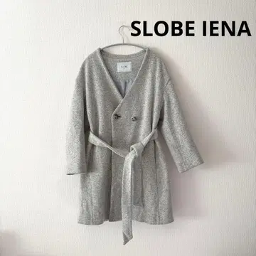 새상품급 슬로브 이에나 SLOBE IENA 울 노카라 코트