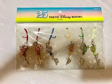 미개봉 새상품 도쿄 디즈니 리조트 25주년 드림 키 스트랩 6세트