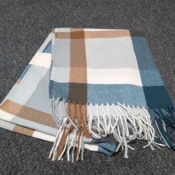 체크 무늬 스톨/숄