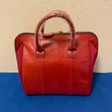 새상품 하베스트 코퍼레이션 히게백 가죽 비즈니스백 빨간색