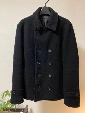 HARE 블랙 울 피 코트 M 사이즈