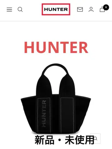 [ Hunter 리파인드 스티치 캔버스 미니 토트백 ]