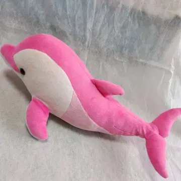 핑크 돌고래형 봉제 인형 본체