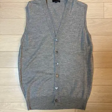 JOHN SMEDLEY 존스메들리 그레이 하이 게이지 니트 베스트