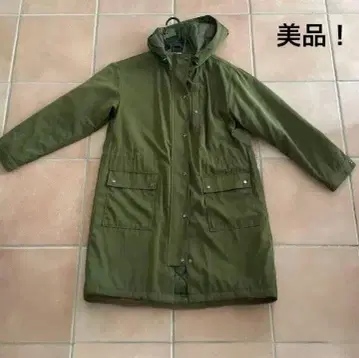 ikka 모즈 코트 올리브색