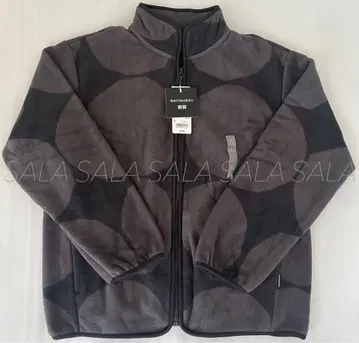 택 포함 미사용 새상품 유니클로 플리스 풀집업 자켓 다크 그레이 L