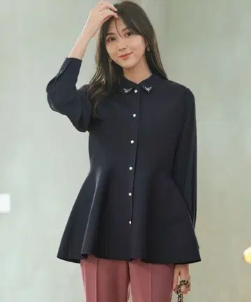 [애니시스] [세탁 가능] 페플럼 니트 베스트