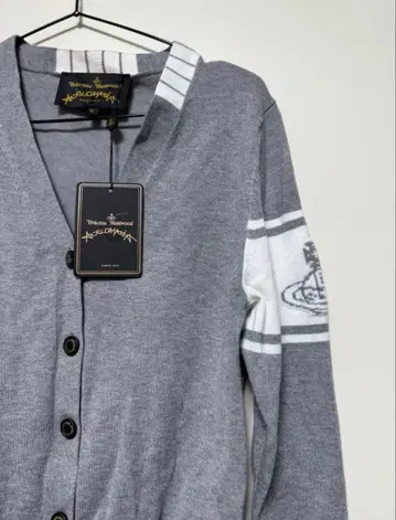 택 포함 새상품 그레이 긴팔 가디건