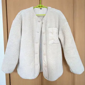 유니클로 보아 가디건 marimekko 콜라보 베이지 XL