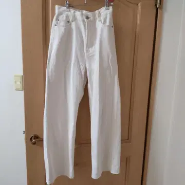 아르페쥬 스토리 와이드 데님 화이트 데님 화이트