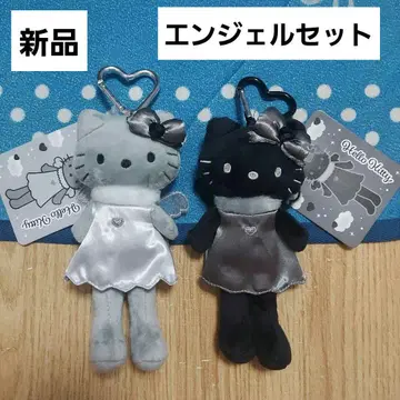 헬로키티 스타일업 마스코트 엔젤 세트 실버 블랙