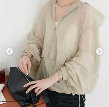 DISCOAT 시어 아노락 후드티