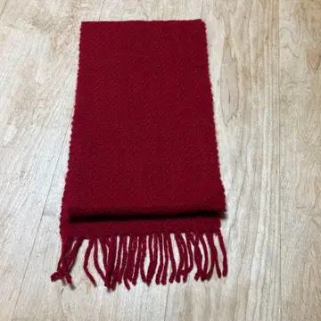 미치노쿠 아카네회 ORIZA 울 100% 빨간색 머플러