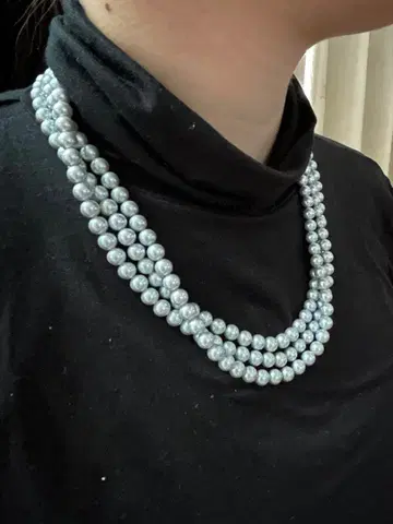 실버 펄 목걸이