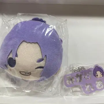 블루 록 미카게 레오 봉제 인형 파우치 네임 아크릴 키링