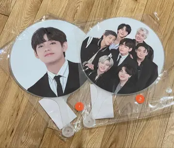 BTS PERMISSION TO DANCE 부채 V(뷔) 2개 세트