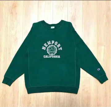 챔피온 리버스 위브 파랑 택 복각 프린트 맨투맨 L 그린