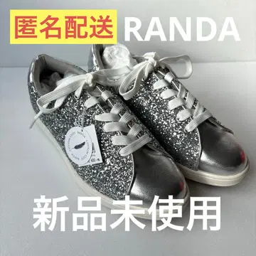 미사용 새상품 RANDA 실버 글리터 스니커즈