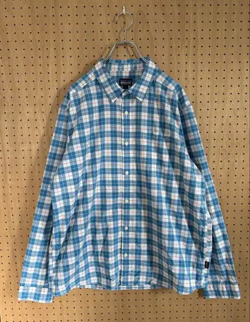 patagonia 2016SS 파타고니아 긴팔 셔츠 체크 블루