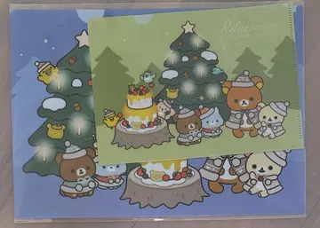 리락쿠마 스토어 클리어 파일 세트 크리스마스