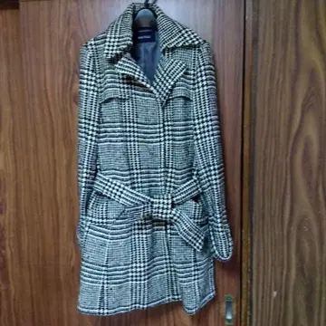 MACPHEE 체크 무늬 트렌치코트 M