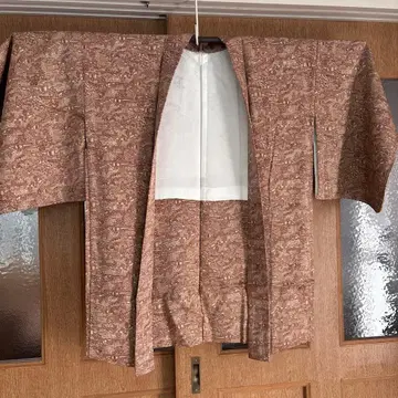 겉옷 브라운 계열 작은 체구 무늬 쇼와 레트로