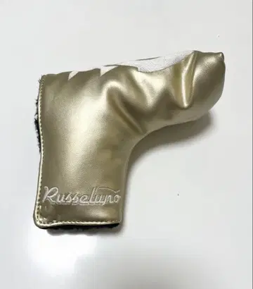 골프 Russeluno 러셀노노 퍼터용 골프헤드커버 골드 새상품급