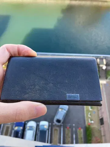 [ 새상품급 ] 쇼사 브라이들 가죽 카드 케이스 명함지갑 카드 홀더 블랙