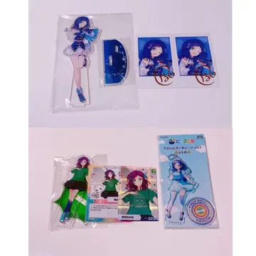 니지산지 아이바 우이하 아크릴 스탠드 폴라로이드 사인 포함 묶음 판매