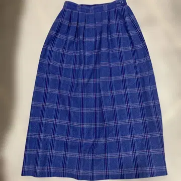 Pendleton 파랑 체크 무늬 롱 스커트