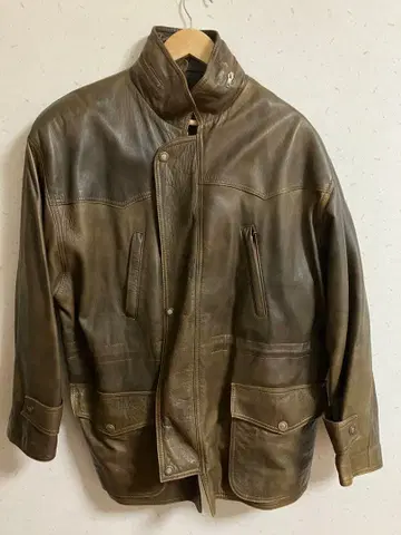 그리스제 가죽 하프 코트 XL 사이즈