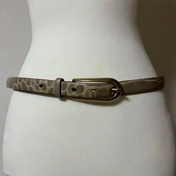 J&M Davidson의 악어 엠보 가죽 벨트