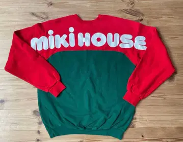 miki HOUSE 90s 트레이닝복 빨간색 x 그린 일본제 L 사이즈