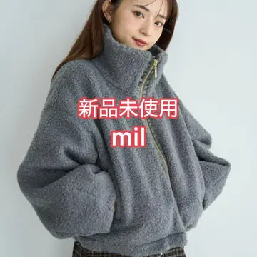 미사용 새상품 mil 컬리 보아 블루종 [ 585106 ]