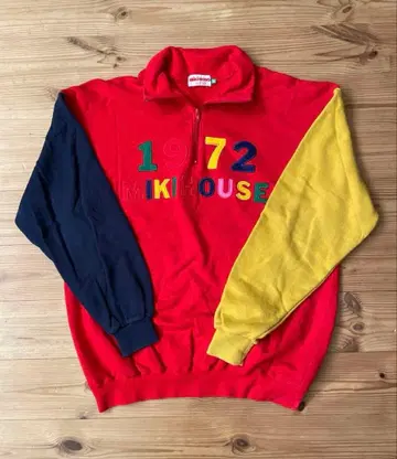 miki HOUSE 90s 하프 지퍼 트레이닝복 일본제 L 사이즈