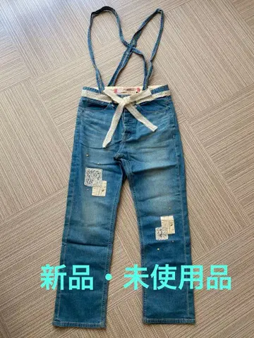 Balcony and Bed 데미지 가공 레이스 벨트, 서스펜더 포함