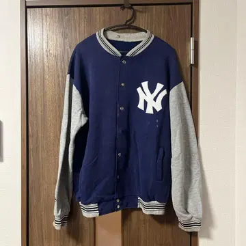 뉴욕 양키스 바시티 자켓 네이비/그레이