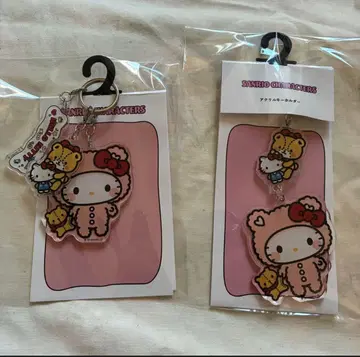 산리오 캐릭터즈 아베일 헬로키티 아크릴 키링 세트