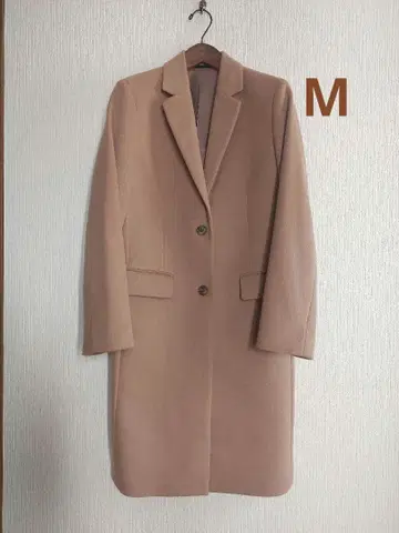 컨디션 최상 UNIQLO 체스터 코트 울 캐시미어 M 사이즈 베이지