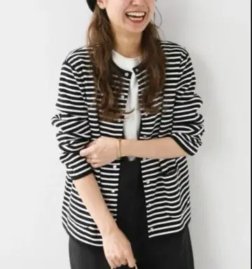 JOURNAL STANDARD relume 펄 도트 버튼 가디건