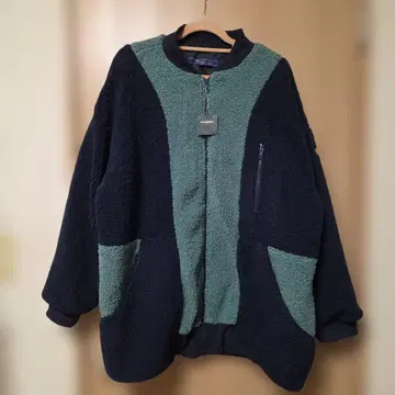 D.S.CLUB 드럭 스토어즈 보아 자켓 네이비