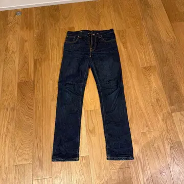 Nudie jeans 슬림 핏 데님 W31 L32 다크 블루