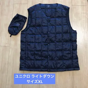 유니클로 라이트 다운 베스트 사이즈 XL 네이비