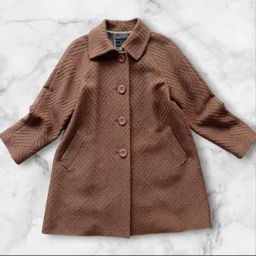 새상품급 13호 XL 레리안 울 코트 A라인 일본제 카멜 입체