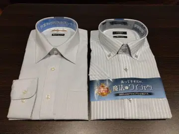 긴팔 반팔 와이셔츠 2장 세트 마법의 와이셔츠