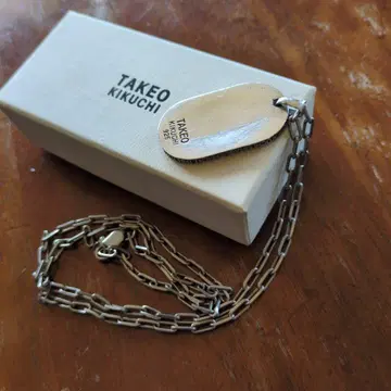 실버 목걸이 Silver925 TAKEO KIKUCHI 도그택형