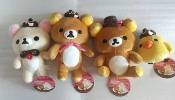 리락쿠마 봉제 인형 전 종류 4체 세트 스위트 초코 봉제 인형